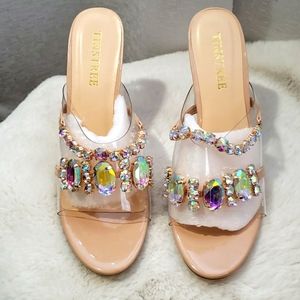 Clear sandles size 10